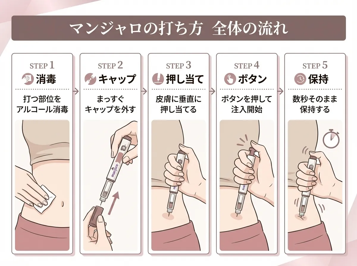 マンジャロの打ち方と注射のやり方